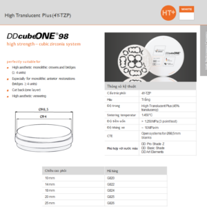 SỨ LÀM RĂNG GIẢ DDCube ONE